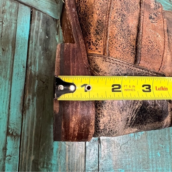 Bed Stu Tango Double Zip Tall Distressed Leather Boots Size 6 - Picture 10 of 14